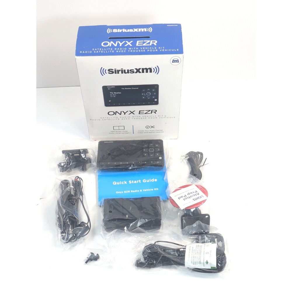 SiriusXM  Onyx EZR Satellite Radio with Vehicle Kit  Black SXEZR1V1 Gt1